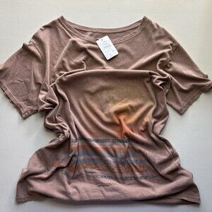 Greg Lauren Brown Coco Horizon Tee Shirt – Size 1 (oversized fit S–XL) RRP $275